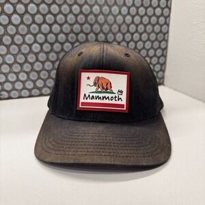 Mammoth Hat Cap Black Cali Graphic Logo‎ Snapback Vintage Meshback Trucker Adult